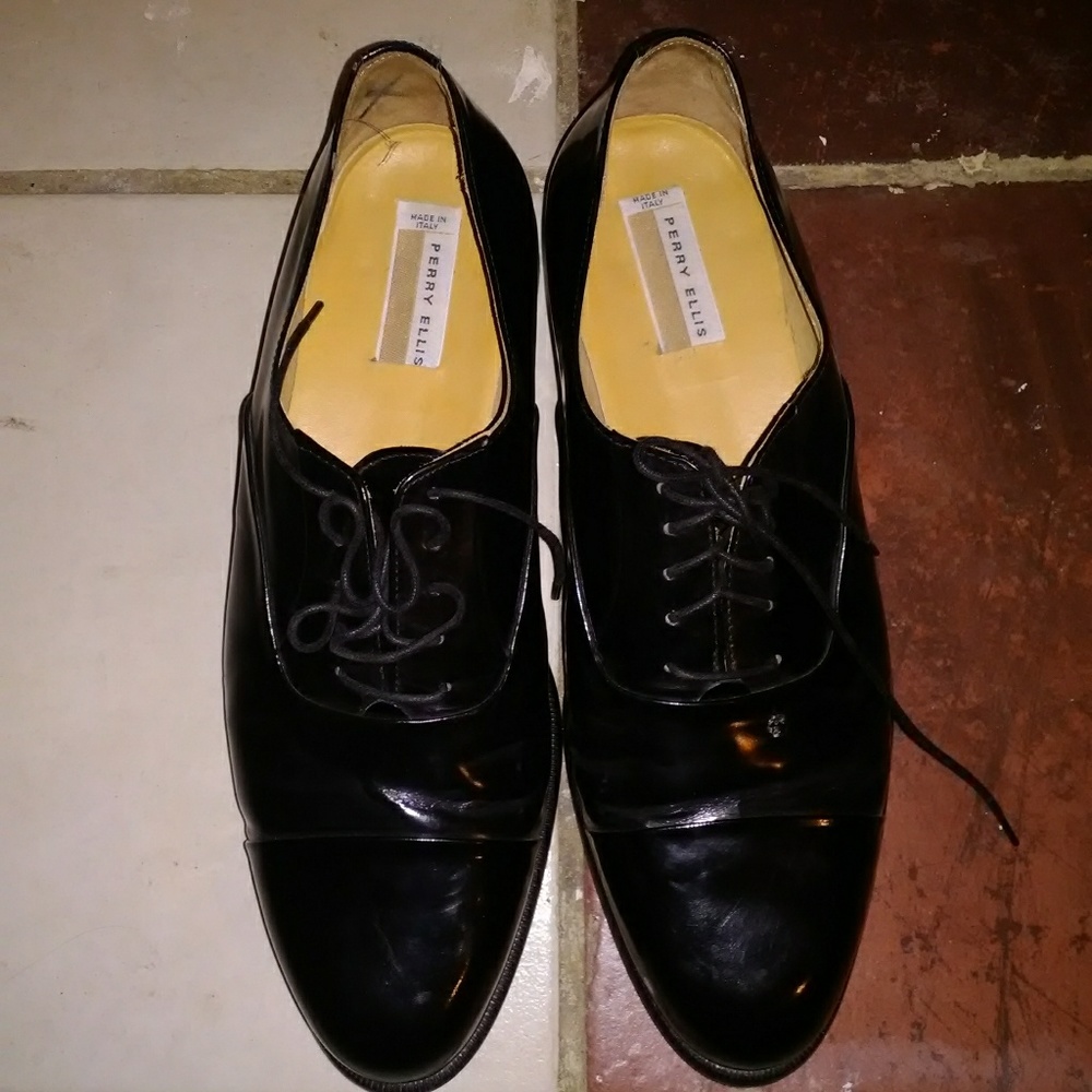 Perry Ellis Black Dress Shoes